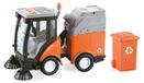 Camion de nettoyage jouet - Échelle 1:16 - Lumière et son - Bac à ordures amovible