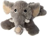 Habibi Warmte/magnetron - opwarm knuffel - Olifant - grijs - 35 cm - pittenzak