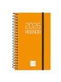 Finocam DuoBand notitieblok agenda 2026, horizontaal weekoverzicht, januari 2026 tot december 2026 (12 maanden), zwart Spaans