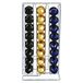 MSV koffiecapsuledispenser voor 48 capsules, plastic, transparant, 30 x 20 x 15 cm