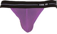 CODE 22 Sheer Mesh Jockstrap Grape - MAAT L