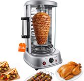VEVOR Gril à kebab vertical 11,5 L 1500 W Gyrosgrill Kebab Shawarma Argent