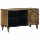 vidaXL TV-kast Bruin 80 x 33 x 46 cm Massief Mango Hout