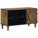 vidaXL meuble TV marron 80 x 33 x 46 cm bois de manguier massif
