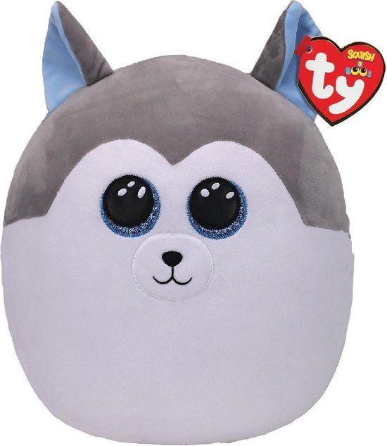 TY Squish a Boo Slush Husky Knuffelkussen - 31cm