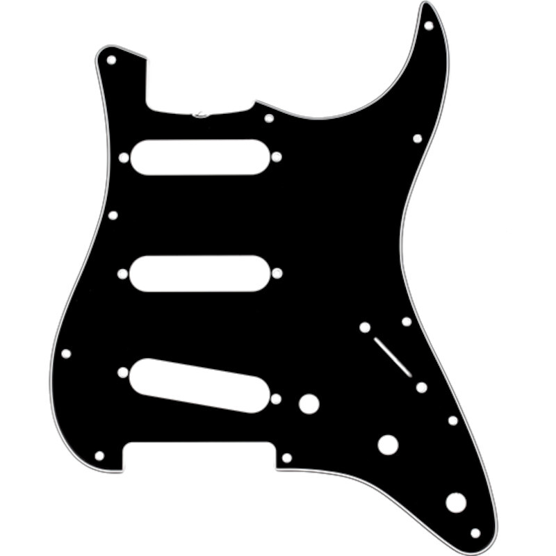 Fender 11-Hole ‘60s Vintage Stratocaster S-S-S Pickguard Black