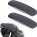 Allecto Plus - Set de 2 housses universelles pour accoudoirs de bureau et de fauteuil de jeu 30 cm - Gris foncé