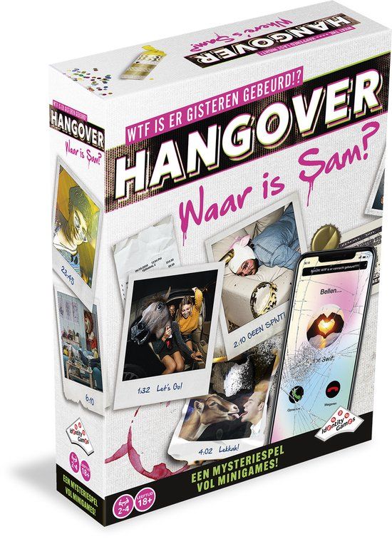 Identity Games Hangover: Waar is Sam? - Coöperatief mysteriespel - Vind jullie vriend terug!