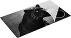 Chefcare Inductie Beschermer Zwarte Panter - Zwart Wit - 95x55 cm