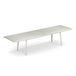 Emu table Plus4 acier laqué blanc