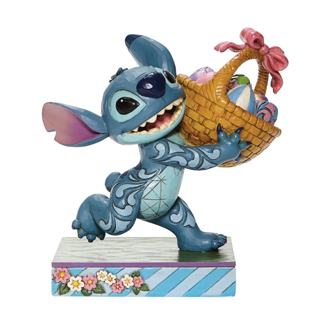 Jim Shore Disney Traditions - Stitch with Easter Basket