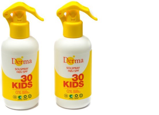 Derma Sun Derma Eco Sun Kids Zonnebrand spray SPF 30 - 2 x 250 ml - eco - voordeelverpakking