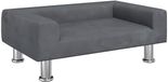 vidaXL Banc pour enfants 70x45x26,5 cm velours gris foncé