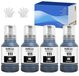 Epson Bouteille d'encre 111, Noir, 4 pièces, 120 ml par pièce, adapté pour Epson EcoTank série M