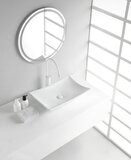 Wiesbaden Scala Opzet wastafel - 56x37x10cm - Wit