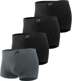 MEETWEE MEETYOO Heren Compressie Sport Boxershort, Naadloos Ondergoed, Ademend & Snel Drogend, Geschikt voor Hardlopen, Fitness en Krachttraining - Zwart/Grijs S