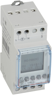 Legrand AlphaRex Digitale schakelklok voor paneelbouw - Radiogestuurd