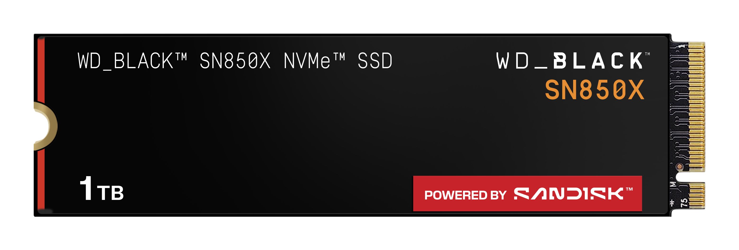 SanDisk Western Digital Black SN850X 1TB NVMe PCIe Gen4 M.2 SSD