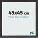 yd. Cadre photo 45x45 cm - Noir mat - MDF