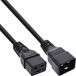 InLine 16641K C19 naar C20 Stroomkabel Zwart 0,75 m