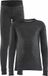 Craft CORE Wool Merino Set J 1909714 - Black Melange - 122/128