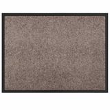 vidaXL Deurmat Beige 60 x 80 x 1.2 cm Teddy Stof