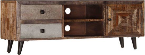 vidaXL Tv-meubel 118x30x40 cm massief mangohout