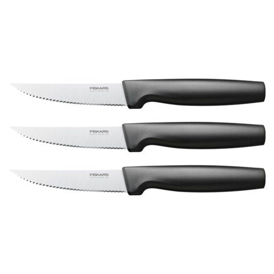 Fiskars 1057564 Keukenmessen - 3 stuks - Roestvrij staal - Vaatwasserbestendig