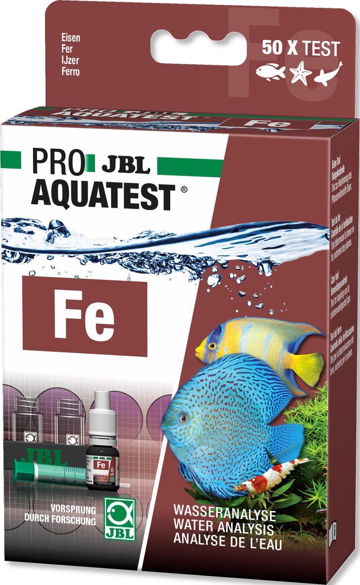 JBL ProAquaTest Fe IJzer - Sneltest voor IJzergehalte - Aquarium & Vijver