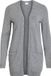 Vila Cardigan Tricot Ouvert L/s - Noos 14044041 Medium Grey Melange Femme Taille - XS
