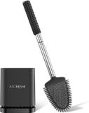 ASOBEAGE Set brosse WC et support - Noir