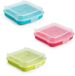 Merkloos Boîte à pain - Sandwichbox - Plastique - Bleu, rose, vert