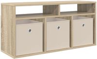 vidaXL Laagkast met lade Sonoma Eiken 87 x 27,5 x 43 cm