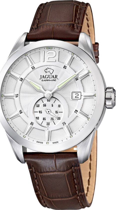 Jaguar J663-1 Men's Watch - 43mm - Silver/Brown