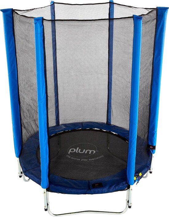 Plum Junior trampoline met veiligheidsnet blauw 4ft