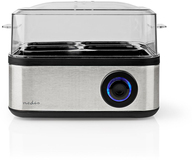 Nedis KAEB130EAL Eierkoker - 8 Eieren - 500W - Aluminium/Zwart