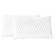 VidaXL Kussens 2 stuks traagschuim 60x40x14 cm Wit