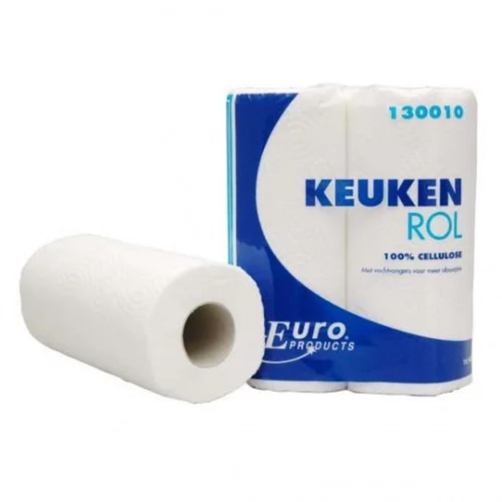 Europroducts keukenrol 2 laags 50 vellen pak van 2 rollen