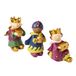 Mopec Spaarpot van 3 koningen van hars, paars en blauw, 9 x 15 x 20 cm, 3 stuks