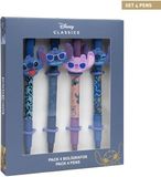 CERDÁ LIFE'S LITTLE MOMENTS Disney Stitch Pennen Meisjes Jongens Cadeauverpakking - 4 Stuks