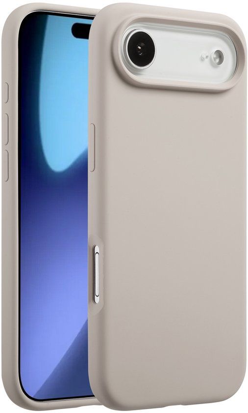 Accezz Liquid Silicone Backcover met MagSafe voor de Apple iPhone Air - Stone