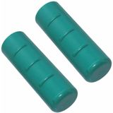 cyclingcolors Kruiwagengrepen, 2 stuks, kunststof handgreep, 32 mm x 105 mm, groen