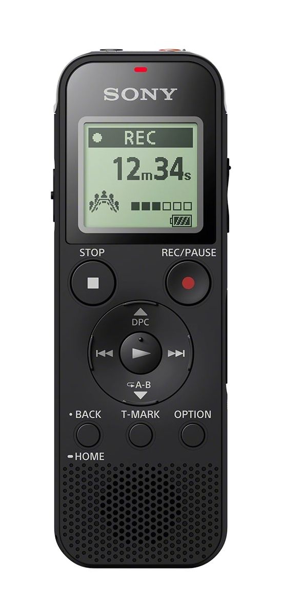 Sony ICD-PX470 Dictaphone Intern geheugen & flash-kaart Zwart