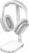 OEM Kivora B.V. Headsethouder, robuuste hoofdtelefoonsteun voor AirPods Max, hoofdtelefoonaccessoires voor op het bureau, gemaakt van aluminium, ABS en siliconen - wit
