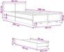 vidaXL Bedframe met Hoofdeinde Sonoma Eiken 80 x 200 cm Bewerkt hout