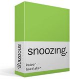 Snoozing Katoen Hoeslaken Lits-jumeaux 200x200 cm - Rood