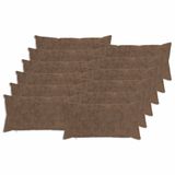vidaXL Kussensloop Lichtbruin 40 x 80 cm (12 stuks)