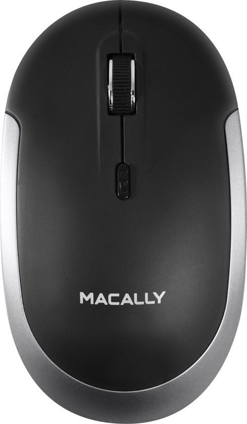Macally Optische Bluetooth Muis Zwart / Grijs