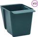 vidaXL Bloembakken voor Euro-pallets 12 stuks Groen 14 x 9 x 9,5 cm