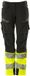 Mascot Accelerate Safe Pantalon de travail avec poches genouillères Noir/jaune fluo C44